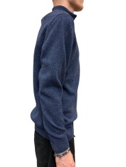 PULL COL CAMION BLEU CHINE TISBURY BARBOUR HOMME MKN1187 BL91 boutique shop online mode Strasbourg