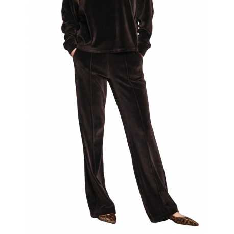 Pantalon Jogging velours Easy Straight choco Masons femme 4PNT4E550 JT021 045 boutique shop online mode Strasbourg vêtement
