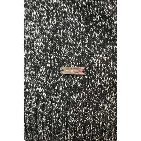 Pull col roulé chiné noir blanc Ungaro homme U0318D M5201 80 boutique shop online mode Strasbourg vêtement fashion