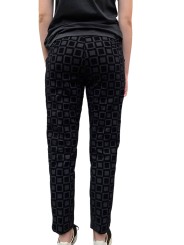 Pantalon noir tech carreaux velours noir RRD Roberto Ricci Designs Femme 25734 10 Fashion Mode Strasbourg Boutique