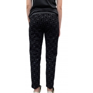 Pantalon noir tech carreaux velours noir RRD Roberto Ricci Designs Femme 25734 10 Fashion Mode Strasbourg Boutique