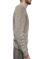 Pull col rond sable côtelé viscose laine alpaga Ungaro homme U0314 M5158 18 boutique shop online mode Strasbourg vêtement