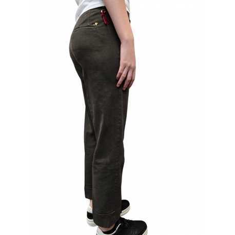 Pantalon chino coton gratté NewYork Carrot choco Masons femme 4PNT2C243 CBE820 315 boutique online mode Strasbourg vêtement