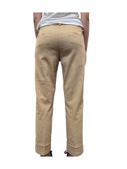 Pantalon chino coton gratté NewYork Carrot sable Mason's femme 4PNT2C243 CBE820 230 boutique mode Strasbourg vêtement