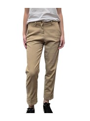 Pantalon chino coton gratté NewYork Carrot sable Mason's femme 4PNT2C243 CBE820 230 boutique mode Strasbourg vêtement
