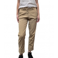 Pantalon chino coton gratté NewYork Carrot sable Mason's femme 4PNT2C243 CBE820 230 boutique mode Strasbourg vêtement