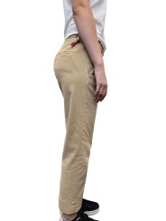 Pantalon chino coton gratté NewYork Carrot sable Mason's femme 4PNT2C243 CBE820 230 boutique mode Strasbourg vêtement