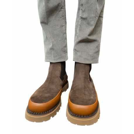 Boots suède choco chelsea semelle coganc Ungaro homme 30206 LB A boutique shop online mode Strasbourg chaussures shoes
