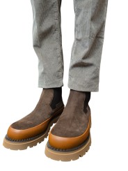 Boots suède choco chelsea semelle coganc Ungaro homme 30206 LB A boutique shop online mode Strasbourg chaussures shoes