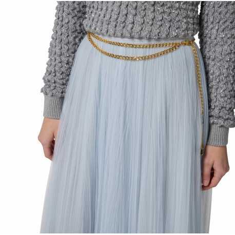 Jupe tule ciel longue Elisabetta Franchi Femme GO150 EA7 Strasbourg Boutique Online Mode Créateur 