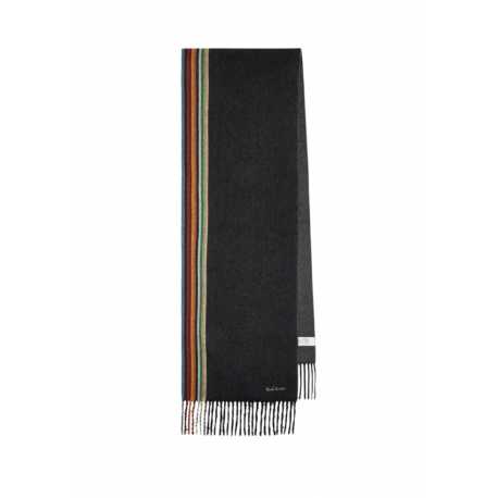 ECHARPE UNIE GRISE COTE BAYA CACHEMIRE M1A 150T N172 79A PAUL SMITH HOMME Strasbourg mode vêtement look boutique shop