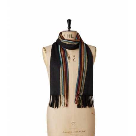 ECHARPE UNIE GRISE COTE BAYA CACHEMIRE M1A 150T N172 79A PAUL SMITH HOMME Strasbourg mode vêtement look boutique shop