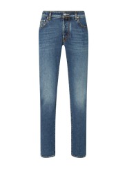  Jeans délavé jacron course Cortina bouton Duomo Jacob Cohen homm Bard S4213 V1 200D boutique Strasbourg vêtement fashion