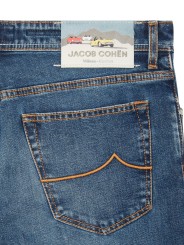  Jeans délavé jacron course Cortina bouton Duomo Jacob Cohen homm Bard S4213 V1 200D boutique Strasbourg vêtement fashion