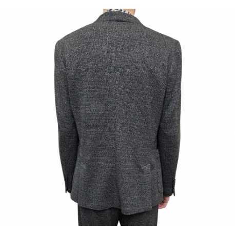 Veste costume tweed jersey noir ecru Ungaro homme U2005J G5660 70 boutique Strasbourg online shop jacket costume