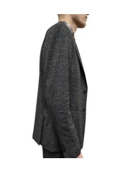 Veste costume tweed jersey noir ecru Ungaro homme U2005J G5660 70 boutique Strasbourg online shop jacket costume