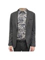 Veste costume tweed jersey noir ecru Ungaro homme U2005J G5660 70 boutique Strasbourg online shop jacket costume