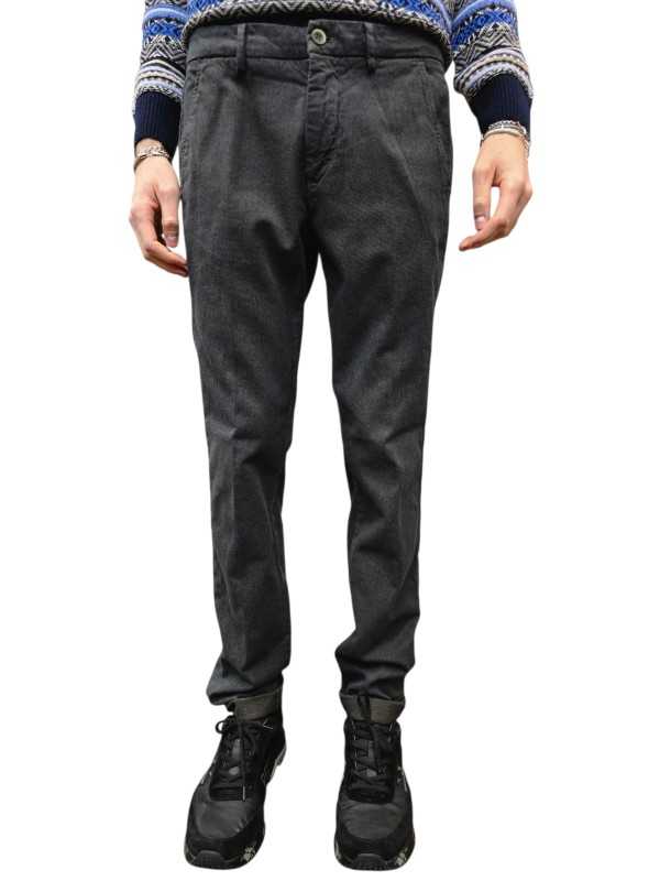 Pantalon jersey micro dessins taupe navy Torino Style Masons homme 9PN2R4973 CBE277 738 boutique mode Strasbourg vêtement