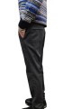 Pantalon jersey micro dessins taupe navy Torino Style Masons homme 9PN2R4973 CBE277 738 boutique mode Strasbourg vêtement