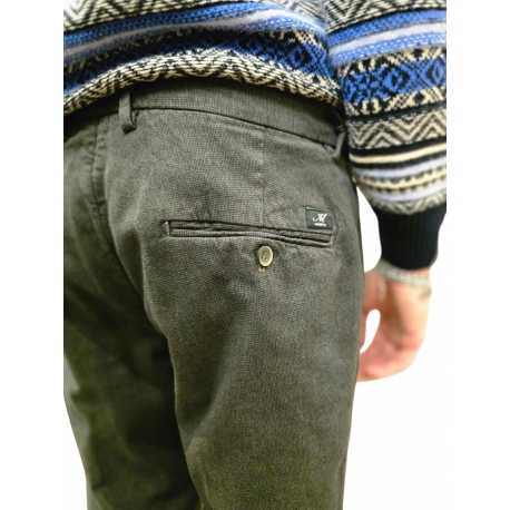 Pantalon jersey micro dessins taupe navy Torino Style Masons homme 9PN2R4973 CBE277 738 boutique mode Strasbourg vêtement