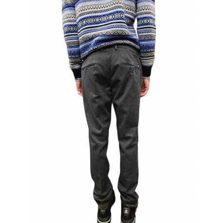 Pantalon jersey micro dessins taupe navy Torino Style Masons homme 9PN2R4973 CBE277 738 boutique mode Strasbourg vêtement