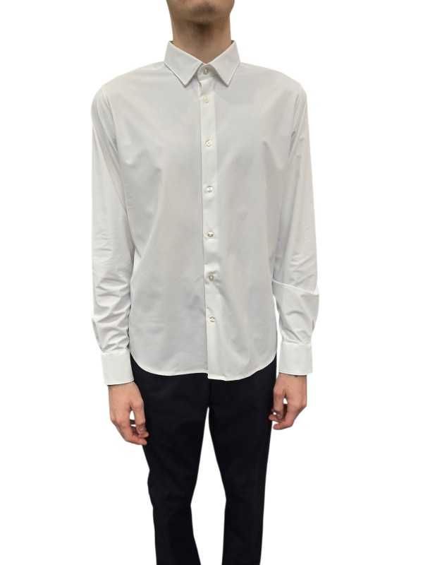Chemise unie blanche rayée ton sur ton RRD Roberto Ricci Designs homme 25254 V85 Strasbourg mode vêtements fashion sport