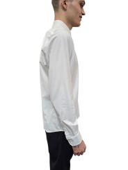 Chemise unie blanche rayée ton sur ton RRD Roberto Ricci Designs homme 25254 V85 Strasbourg mode vêtements fashion sport