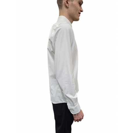 Chemise unie blanche rayée ton sur ton RRD Roberto Ricci Designs homme 25254 V85 Strasbourg mode vêtements fashion sport