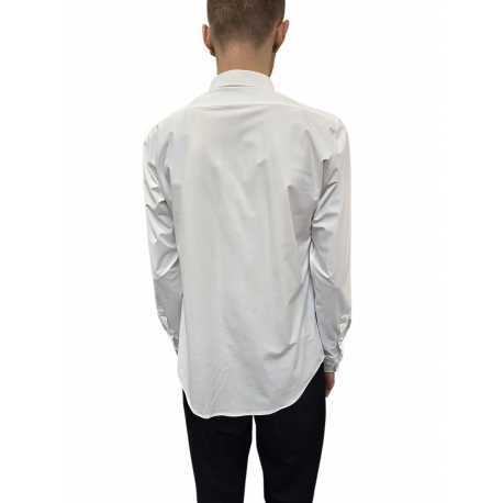 Chemise unie blanche rayée ton sur ton RRD Roberto Ricci Designs homme 25254 V85 Strasbourg mode vêtements fashion sport