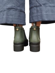 Boots caoutchouc olive Halton Barbour femme LRF0100 OL12 boutique shop online mode Strasbourg chaussures shoes