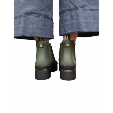 Boots caoutchouc olive Halton Barbour femme LRF0100 OL12 boutique shop online mode Strasbourg chaussures shoes