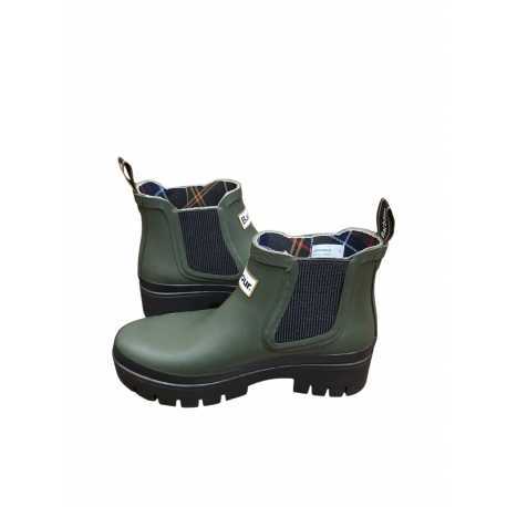 Boots caoutchouc olive Halton Barbour femme LRF0100 OL12 boutique shop online mode Strasbourg chaussures shoes