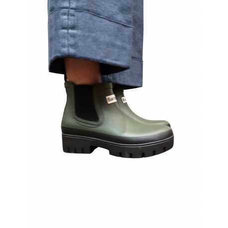 Boots caoutchouc olive Halton Barbour femme LRF0100 OL12 boutique shop online mode Strasbourg chaussures shoes