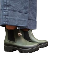 Boots caoutchouc olive Halton Barbour femme LRF0100 OL12 boutique shop online mode Strasbourg chaussures shoes