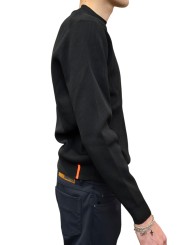 Pull col rond maille chaussette tech noir RRD Roberto Ricci Designs homme 25124 10 boutique mode Strasbourg vêtement sport 