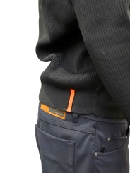 Pull col rond maille chaussette tech noir RRD Roberto Ricci Designs homme 25124 10 boutique mode Strasbourg vêtement sport 