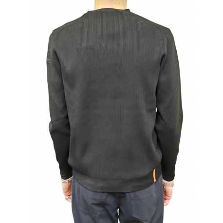 Pull col rond maille chaussette tech noir RRD Roberto Ricci Designs homme 25124 10 boutique mode Strasbourg vêtement sport 