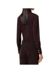 Chemise prune carreaux prune RRD Roberto Ricci Design Femme 25815 73 Fashion Mode Strasbourg Vêtements shirt boutique