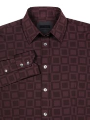 Chemise prune carreaux prune RRD Roberto Ricci Design Femme 25815 73 Fashion Mode Strasbourg Vêtements shirt boutique