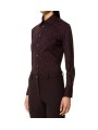 Chemise prune carreaux prune RRD Roberto Ricci Design Femme 25815 73 Fashion Mode Strasbourg Vêtements shirt boutique
