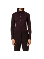 Chemise prune carreaux prune RRD Roberto Ricci Design Femme 25815 73 Fashion Mode Strasbourg Vêtements shirt boutique