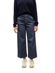 Pantalon chino coton métallisé Newyork Studio Crop large Masons femme 4PNT6R830 CBE143 309 boutique mode Strasbourg vêtement