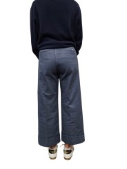 Pantalon chino coton métallisé Newyork Studio Crop large Masons femme 4PNT6R830 CBE143 309 boutique mode Strasbourg vêtement
