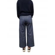 Pantalon chino coton métallisé Newyork Studio Crop large Masons femme 4PNT6R830 CBE143 309 boutique mode Strasbourg vêtement