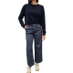 Pantalon chino coton métallisé Newyork Studio Crop large Masons femme 4PNT6R830 CBE143 309 boutique mode Strasbourg vêtement