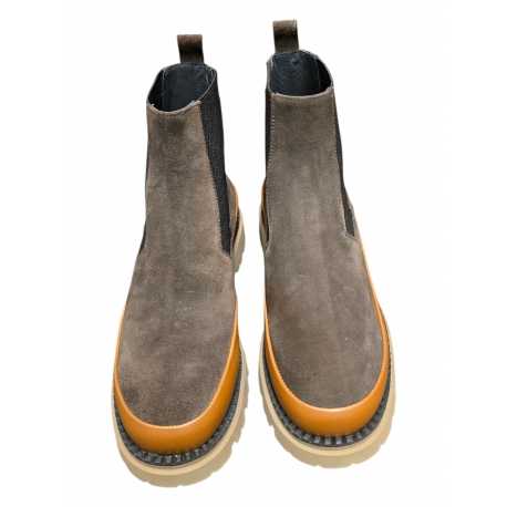 Boots suède choco chelsea semelle coganc Ungaro homme 30206 LB A boutique shop online mode Strasbourg chaussures shoes
