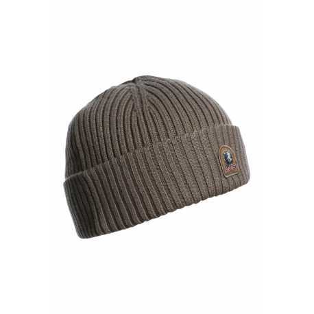 Bonnet logo Ecusson Rib Hat Olive grey Parajumpers Homme Femme PAHAHA02 0103 Fashion Mode Strasbourg Boutique