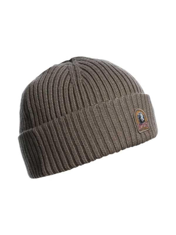 Bonnet logo Ecusson Rib Hat Olive grey Parajumpers Homme Femme PAHAHA02 0103 Fashion Mode Strasbourg Boutique
