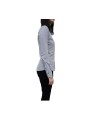 Chemise micro dessins ciel blanche RRD Roberto Ricci Designs Femme 25805 V05 Strasbourg Fashion Boutique Mode