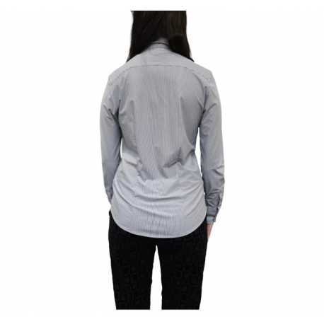 Chemise micro dessins ciel blanche RRD Roberto Ricci Designs Femme 25805 V05 Strasbourg Fashion Boutique Mode